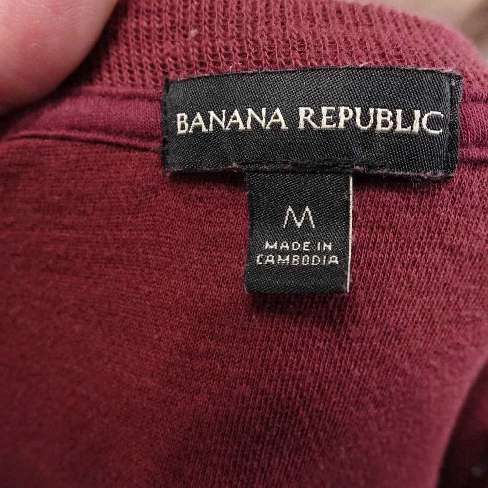 BANANA REPUBLIC RED CREW‎ NECK SWEATER MENS SIZE M MEDIUM